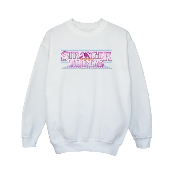 Netflix Boys Stranger Things Retro Title Sweatshirt
