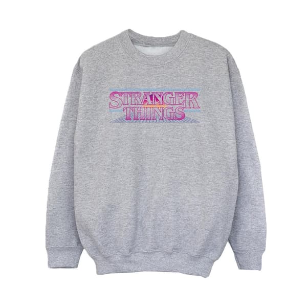Netflix Boys Stranger Things Retro Title Sweatshirt