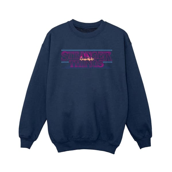 Netflix Boys Stranger Things Retro Title Sweatshirt