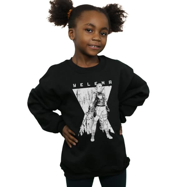 Marvel Girls Black Widow Movie Yelena Romanoff Mono Sweatshirt