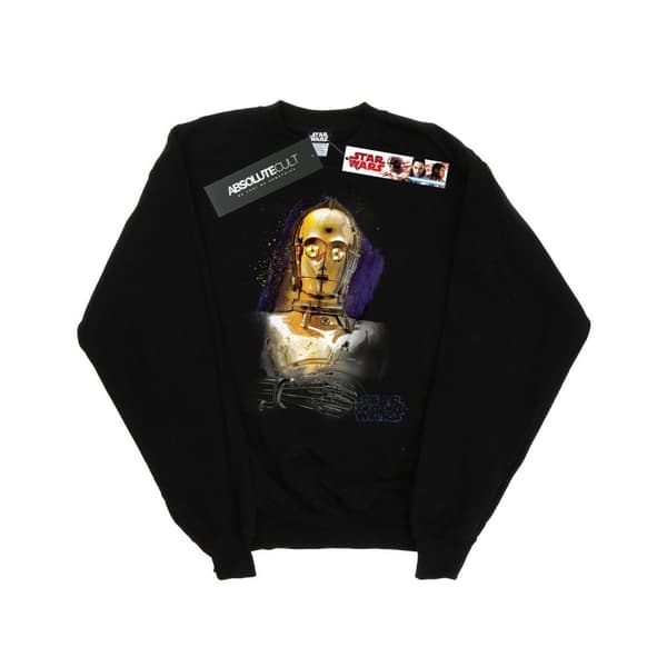 Star Wars Pojkar Den siste jedin C-3PO Sweatshirt med borstad yta