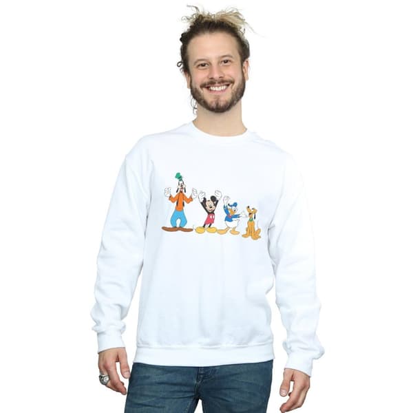Disney Mens Mickey Mouse Friends Sweatshirt