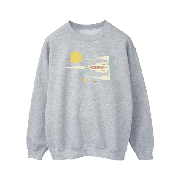 Star Wars Sweatshirt med utskuret skepp från The Mandalorian för herrar