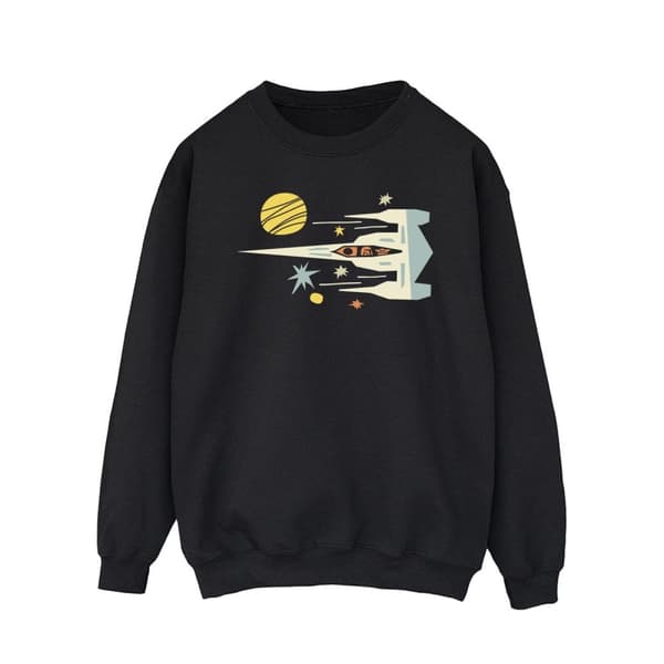 Star Wars Sweatshirt med utskuret skepp från The Mandalorian för herrar