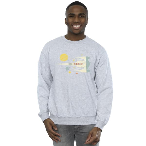 Star Wars Sweatshirt med utskuret skepp från The Mandalorian för herrar