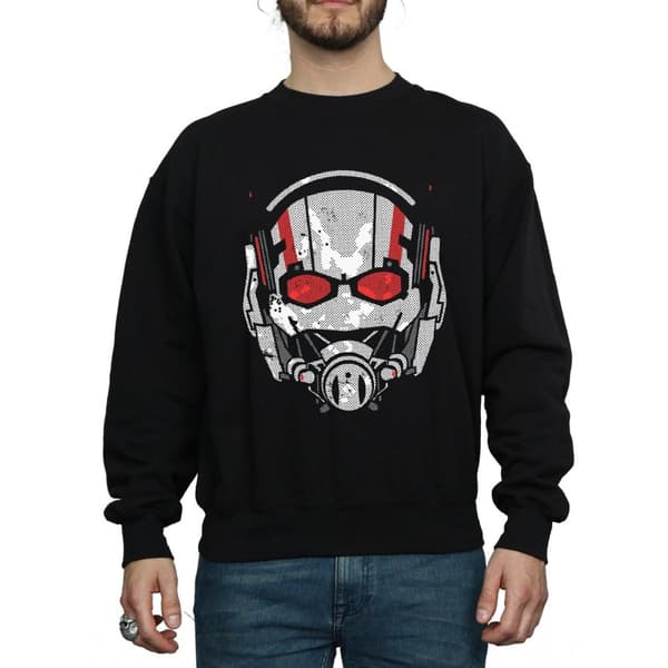 Marvel Mens Ant-Man Helmet Distressed Sweatshirt
