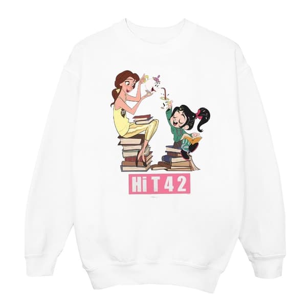 Disney Sweatshirt med Belle och Vanellope från Wreck It Ralph för flickor
