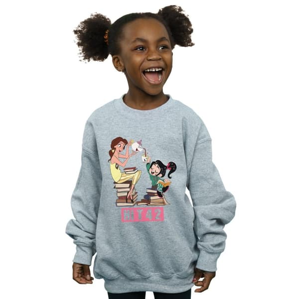 Disney Sweatshirt med Belle och Vanellope från Wreck It Ralph för flickor