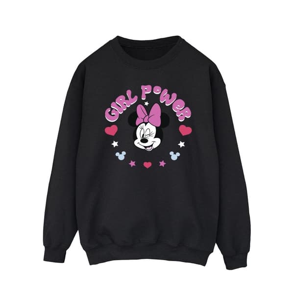 Disney Mens Minnie Mouse Girl Power Sweatshirt