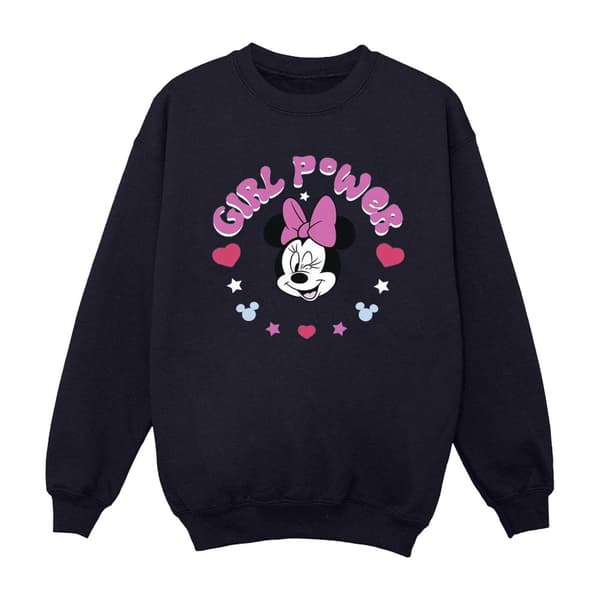 Disney Mens Minnie Mouse Girl Power Sweatshirt