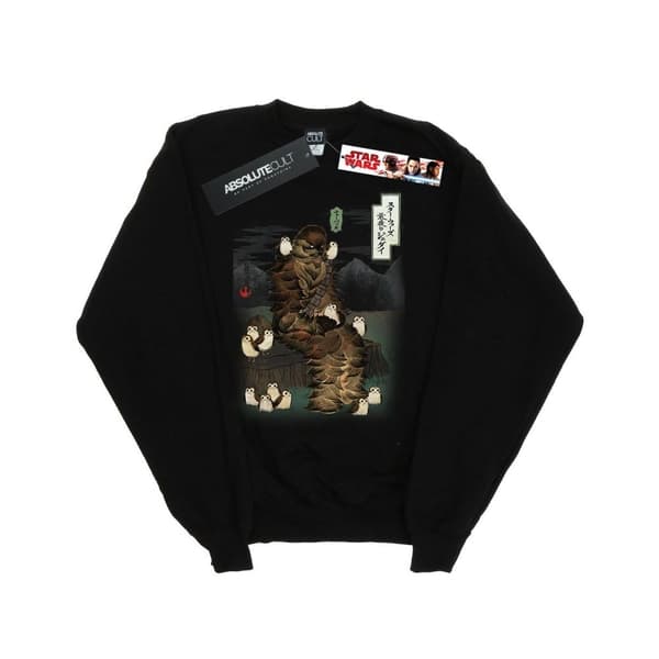 Star Wars Girls The Last Jedi Japanese Chewbacca Porgs Sweatshirt