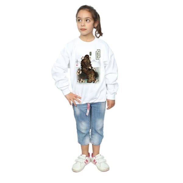 Star Wars Girls The Last Jedi Japanese Chewbacca Porgs Sweatshirt