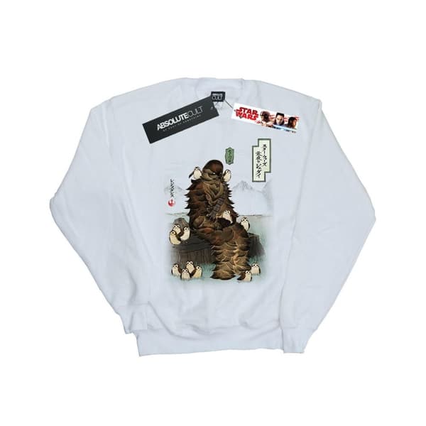 Star Wars Girls The Last Jedi Japanese Chewbacca Porgs Sweatshirt