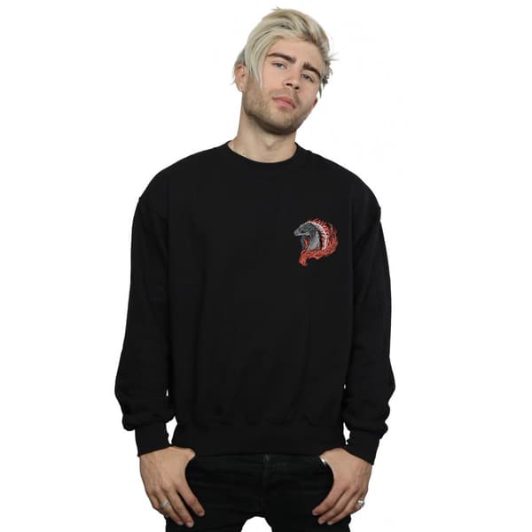 Game Of Thrones: House Of The Dragon Mens Red Dragon Pocket Sweatshirt