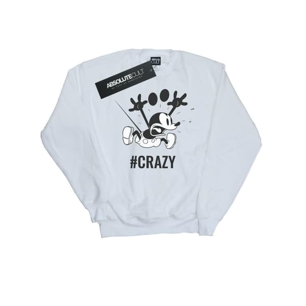 Disney Girls Mickey Mouse #Crazy Sweatshirt