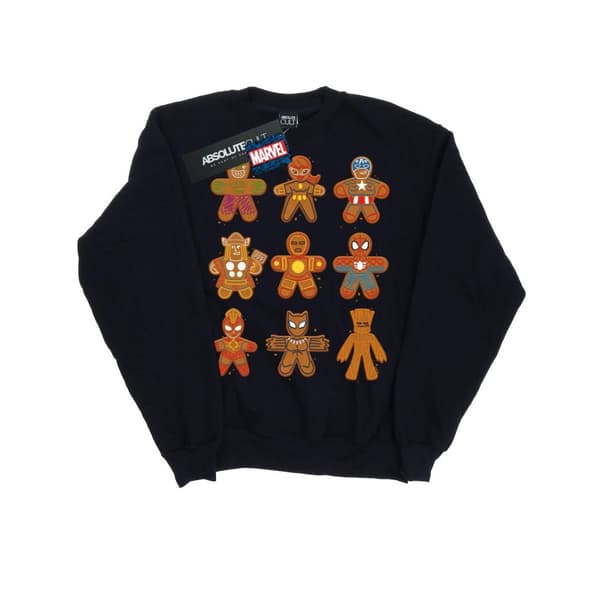 Marvel Mens Avengers Christmas Gingerbread Sweatshirt