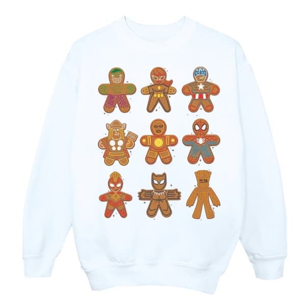 Marvel Mens Avengers Christmas Gingerbread Sweatshirt