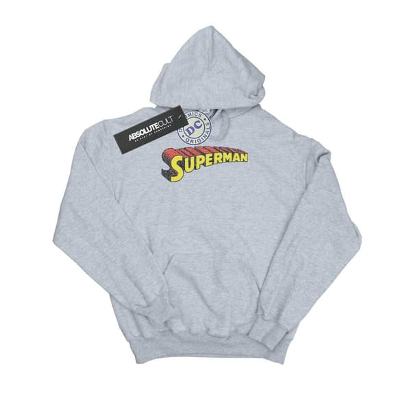 DC Comics Superman Telescopic Crackle Logo - huvtröja - dam/dam