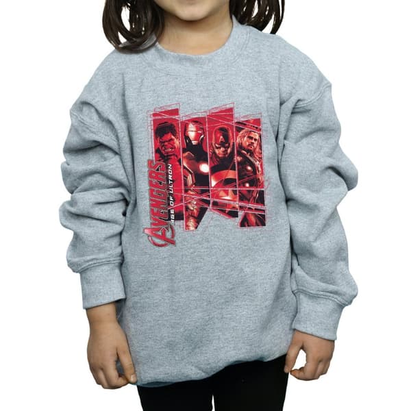 Marvel Girls Avengers Team Collage Sweatshirt