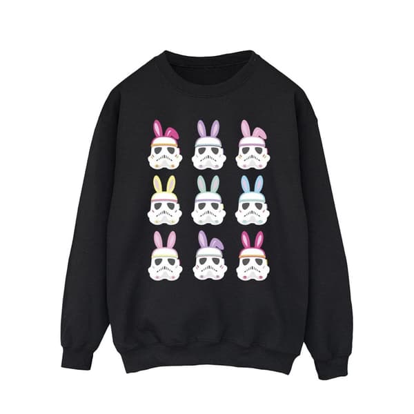 Star Wars Mens Stormtrooper Easter Bunnies Sweatshirt Black L