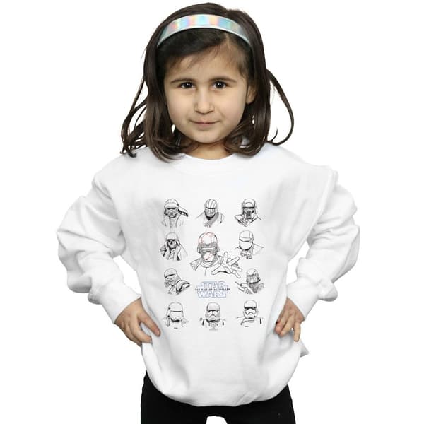Star Wars: The Rise of Skywalker First Order Character Line Up Mono Sweatshirt för flickor