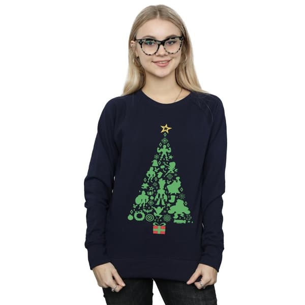 Marvel Womens/Ladies Avengers Christmas Tree Sweatshirt