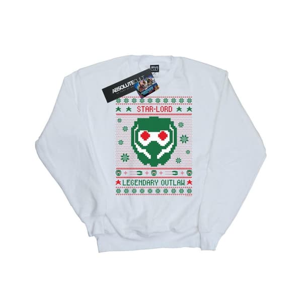 Marvel Mens Guardians Of The Galaxy Vol. 2 Star Lord Fair Isle Sweatshirt
