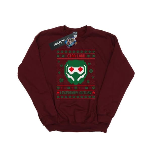 Marvel Mens Guardians Of The Galaxy Vol. 2 Star Lord Fair Isle Sweatshirt