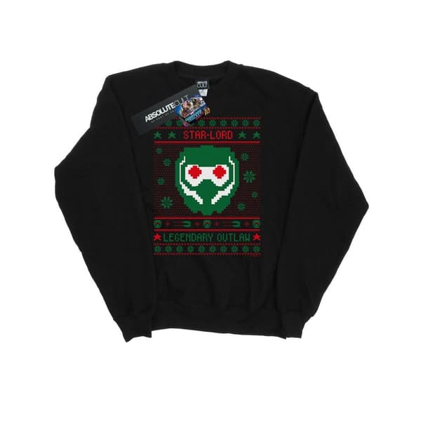 Marvel Mens Guardians Of The Galaxy Vol. 2 Star Lord Fair Isle Sweatshirt