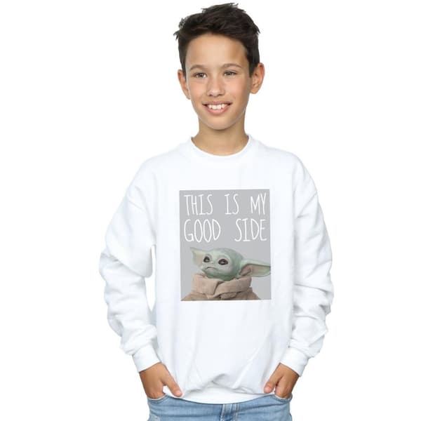 Star Wars Boys The Mandalorian The Child Good Side Sweatshirt