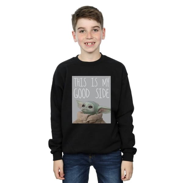 Star Wars Boys The Mandalorian The Child Good Side Sweatshirt