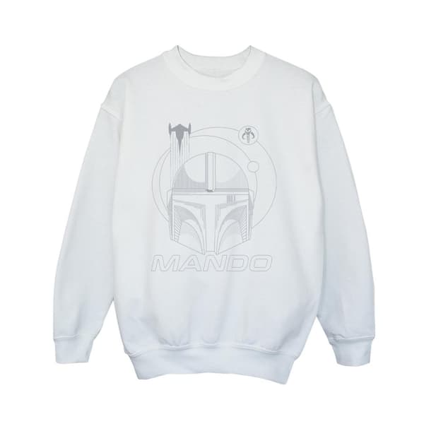 Star Wars Pojkar The Mandalorian Rings Hjälmtröja