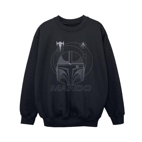 Star Wars Pojkar The Mandalorian Rings Hjälmtröja