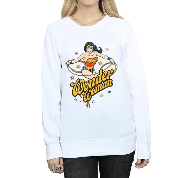 DC Comics Womens/Ladies Wonder Woman Stars Sweatshirt