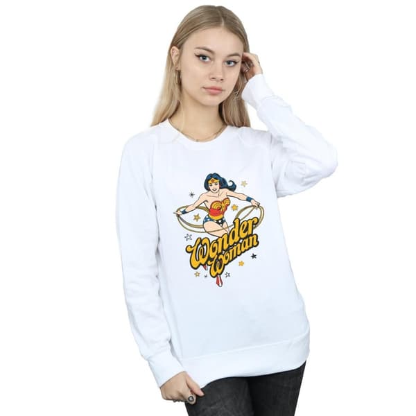 DC Comics Womens/Ladies Wonder Woman Stars Sweatshirt