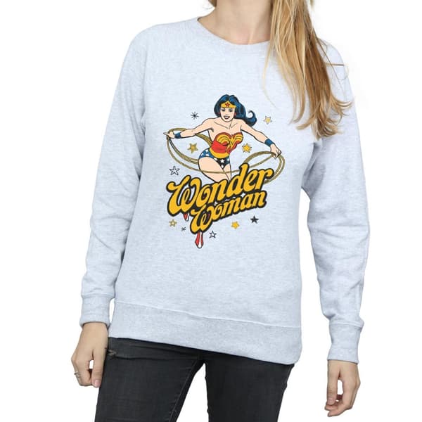 DC Comics Womens/Ladies Wonder Woman Stars Sweatshirt