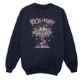 Miniatyrbilde 1 av 3: Rick And Morty Mens Pink Spaceship Sweatshirt