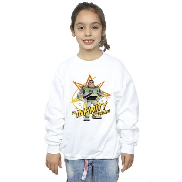 Disney Girls Toy Story Buzz To Infinity Sweatshirt