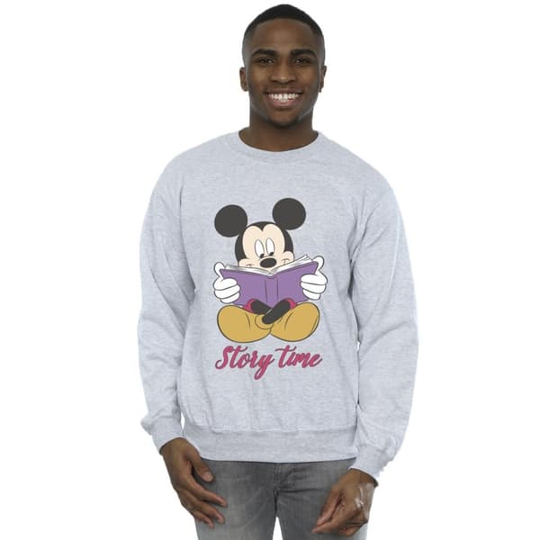 Disney Mens Mickey Mouse Story Time Sweatshirt