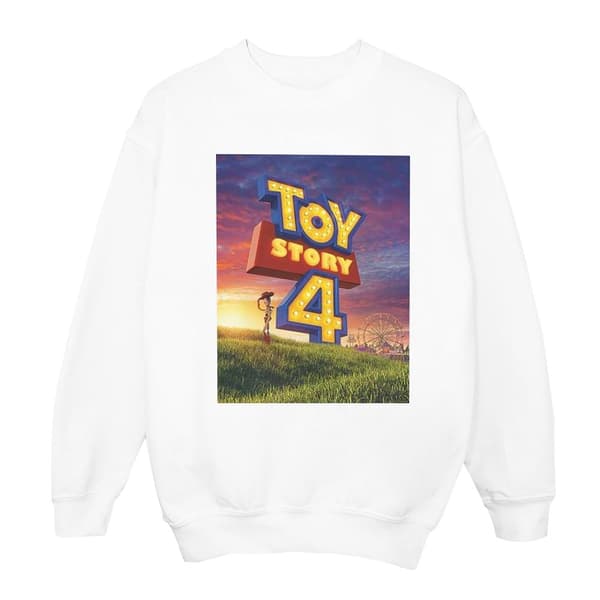 Disney Sweatshirt för kvinnor/damer Toy Story 4 We Are Back White S