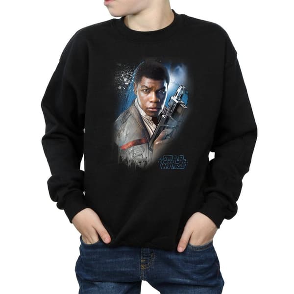 Star Wars Boys The Last Jedi Finn Brushed Sweatshirt
