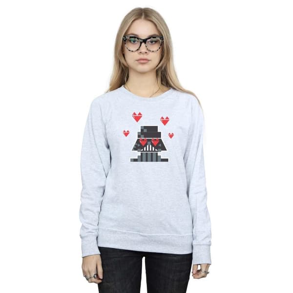 Star Wars Dam/Tjej Valentines Vader In Love Sweatshirt