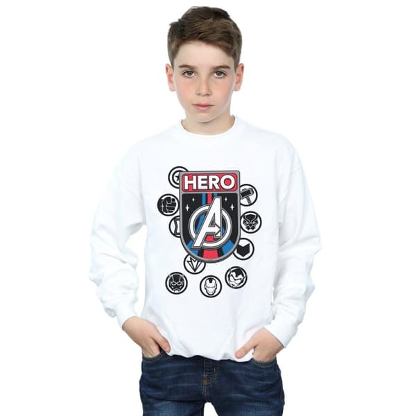 Marvel Sweatshirt med hjältemärke för pojkar