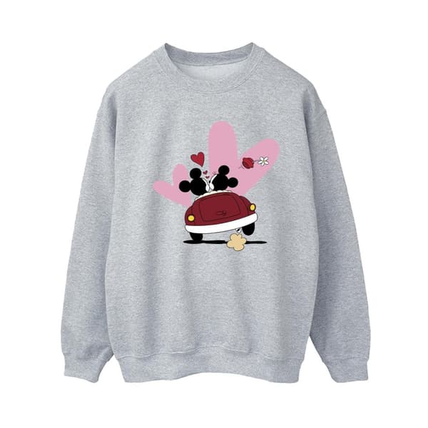 Disney Sweatshirt med biltryck från Musse Pigg, dam/dam