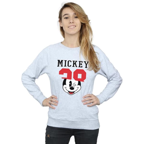 Disney Womens/Ladies Mickey Mouse Split 28 Sweatshirt