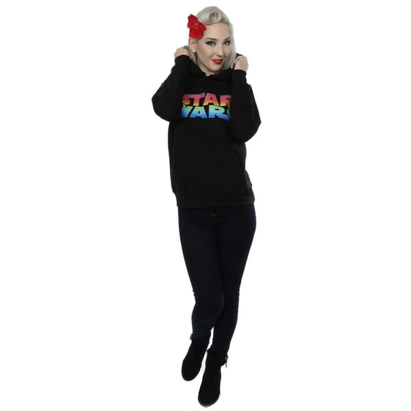 Star Wars Kvinnor/Damer Rainbow Logo Hoodie