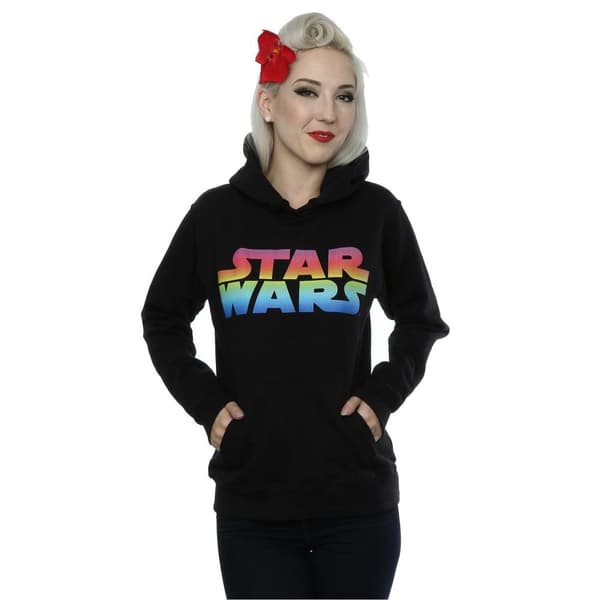 Star Wars Kvinnor/Damer Rainbow Logo Hoodie