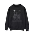 Miniatyrbillede 1 af 3: Star Wars Mens The Mandalorian Rings Helmet Sweatshirt