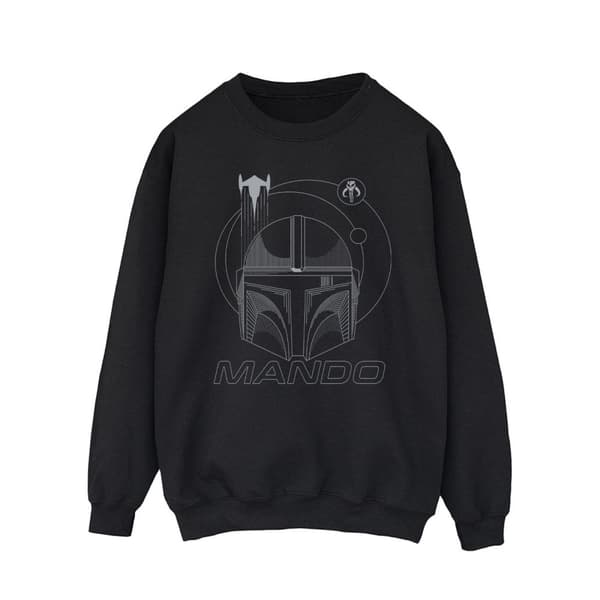 Star Wars Mens The Mandalorian Rings Helmet Sweatshirt
