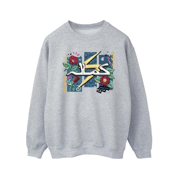 Marvel Mens Ms Marvel Flower Lightning Sweatshirt